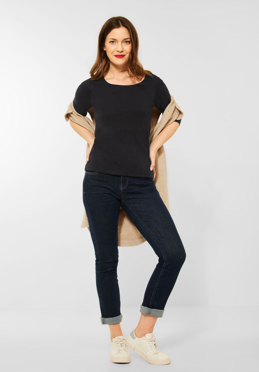 Shirt Rundhalsausschnitt, 3/4 Ärmel